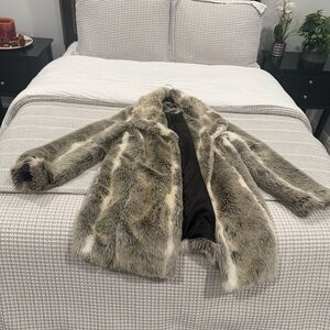 Faux fur coat